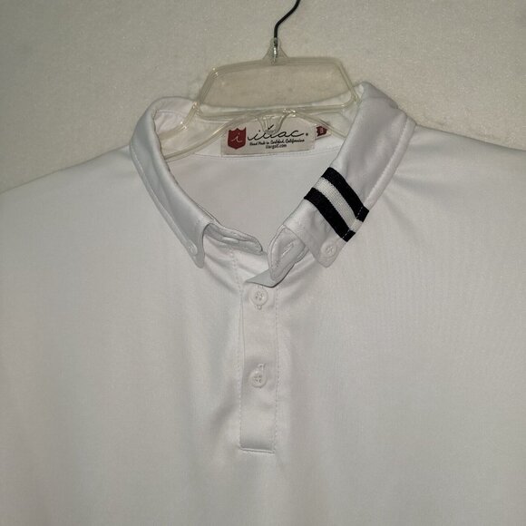 Iliac Golf Polo Shirt Mens XXL/2XL White Performance‎ Polo 17 Moisture Wicking - Picture 3 of 9